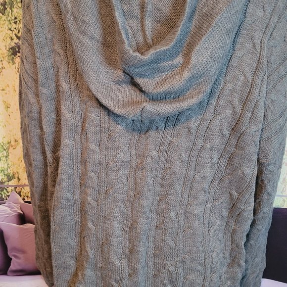 Can You Knit It Sweater Set - Color: Heather Grey, Size: 1X - Picture 9 of 13